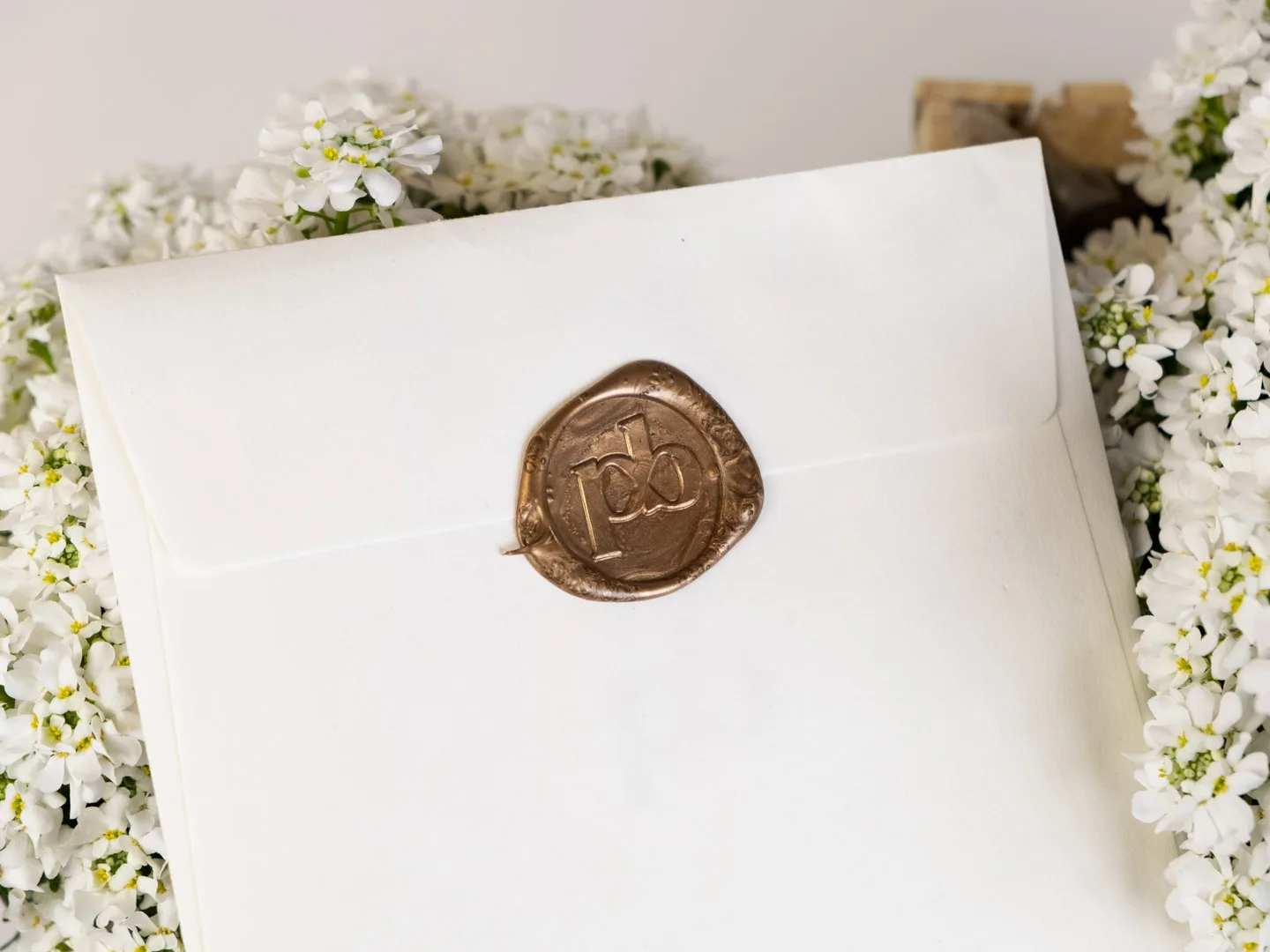 partecipazione matrimonio timbro lacca