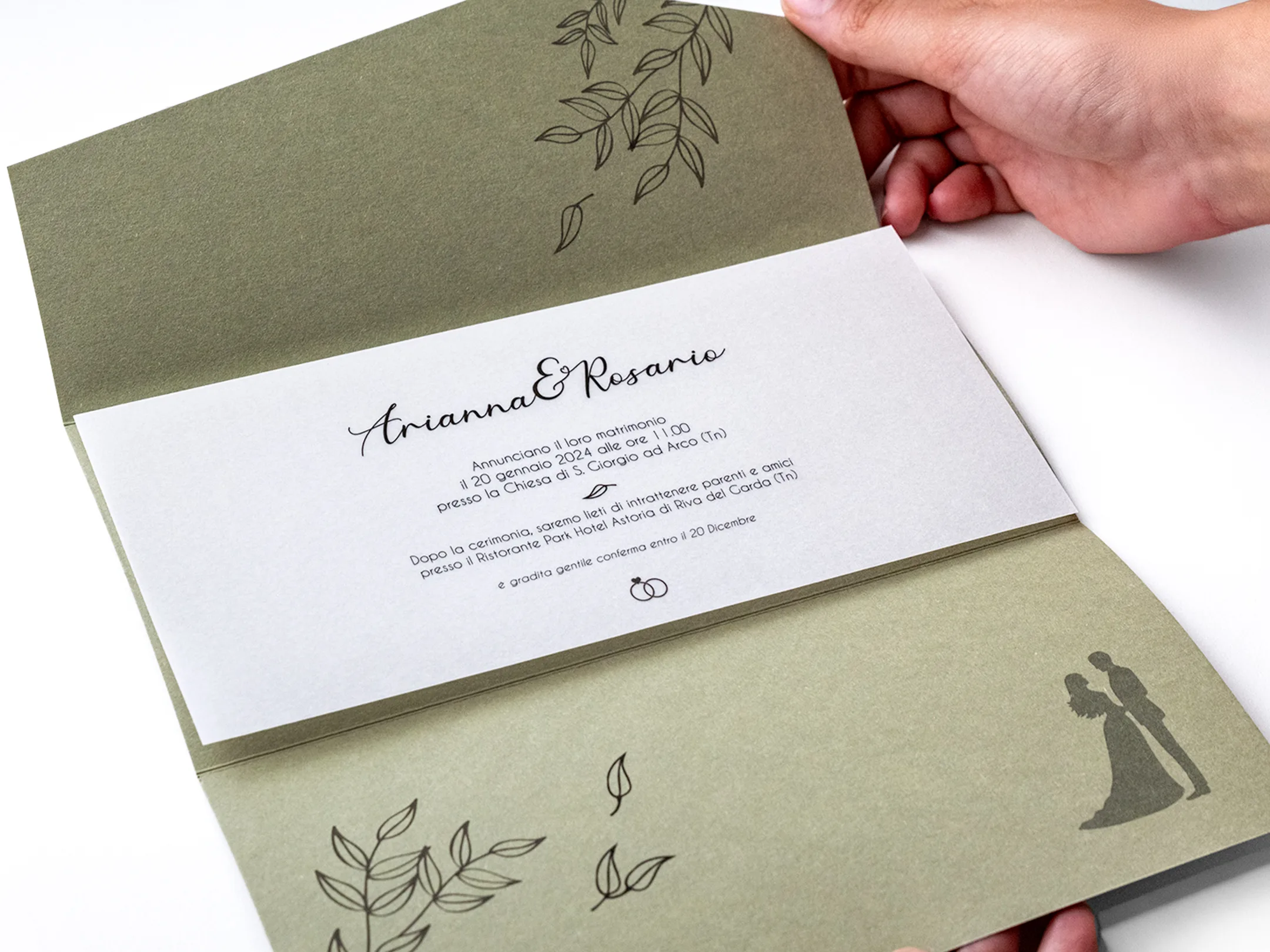 invito matrimonio fustellato carte speciali